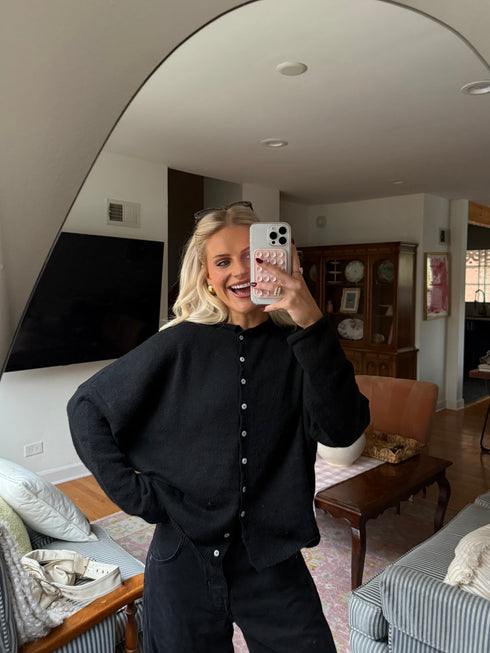 Coco Cutie Cardigan // Black